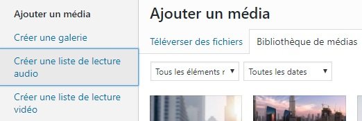 Créer une liste de lecture audio dans WordPress