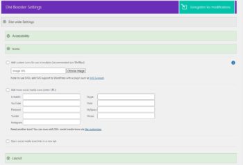 Interface Divi Booster